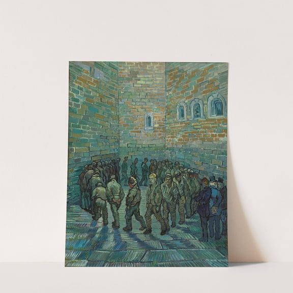 The Prison Courtyard (1890) - Vincent Van Gogh Artwork - livingroom bedroom office dining room - 11x14 - High Quality Wall Art Poster Print Decor - UNFRAMED