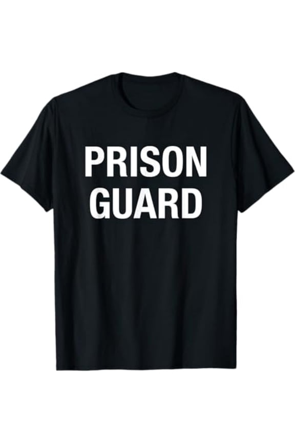 Prison Guard Costume Shirt Corrections Officer Halloween T-shirt