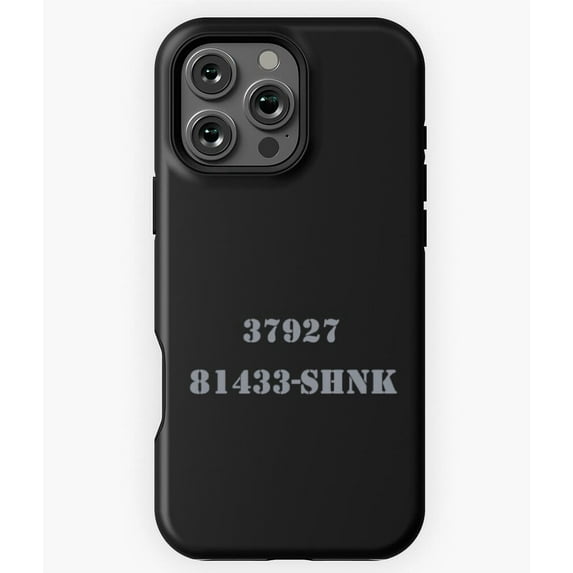 Prison Number Grey Design Phone Case for iPhone 16 15 14 13 12 11 Pro Max