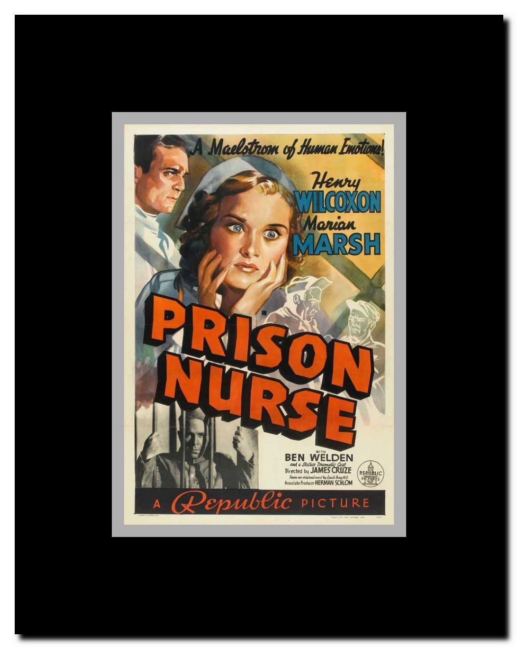 Prison Nurse Framed Movie Poster