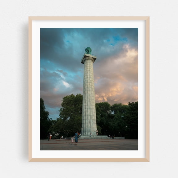 Prison Ship Martyrs Monument, Fort Greene 03 - Brooklyn New York Photography Oak Framed Wall Art Print 16 x 20 inches