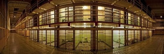 Prison cells Alcatraz Island San Francisco California USA Canvas Art - Panoramic Images (36 x 12)