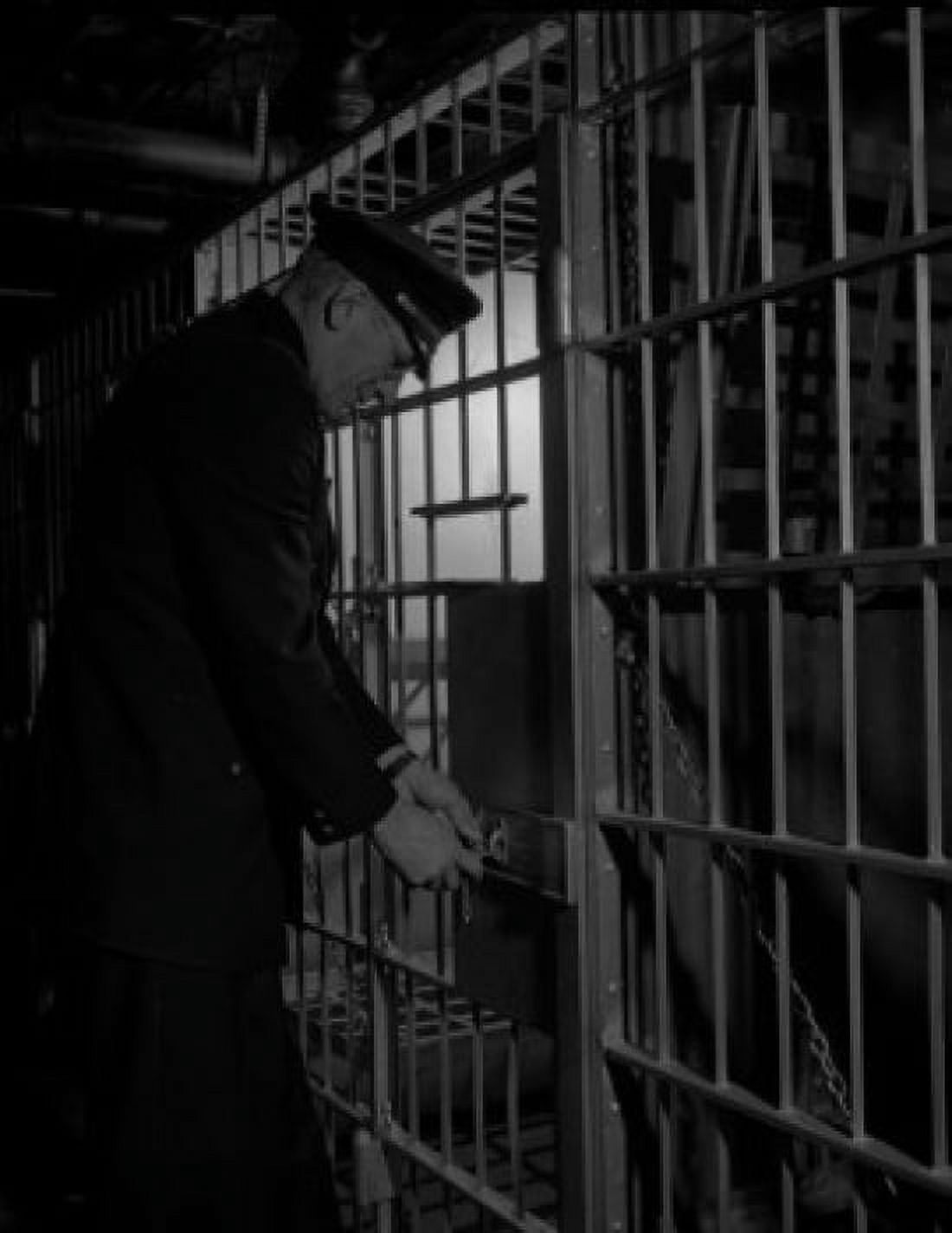 Prison guard locking cell Canvas Art - (18 x 24)
