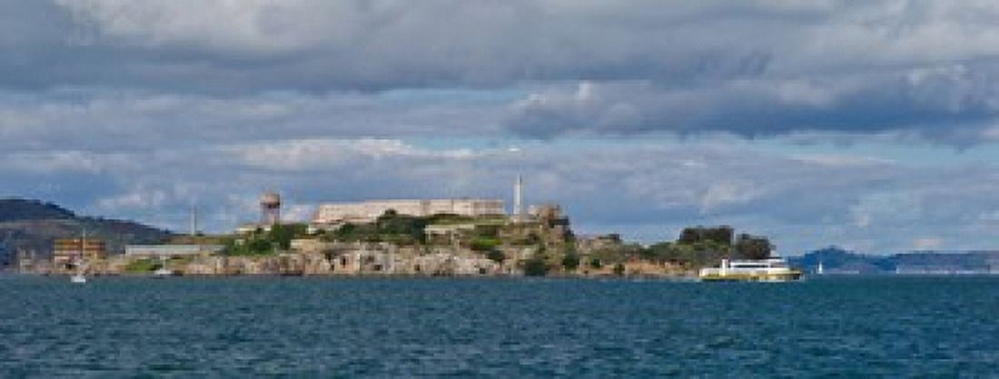 Prison on an island Alcatraz Island San Francisco Bay San Francisco California USA Canvas Art - Panoramic Images (30 x 12)