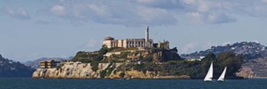 Prison on an island Alcatraz Island San Francisco Bay San Francisco California USA Canvas Art - Panoramic Images (36 x 12)