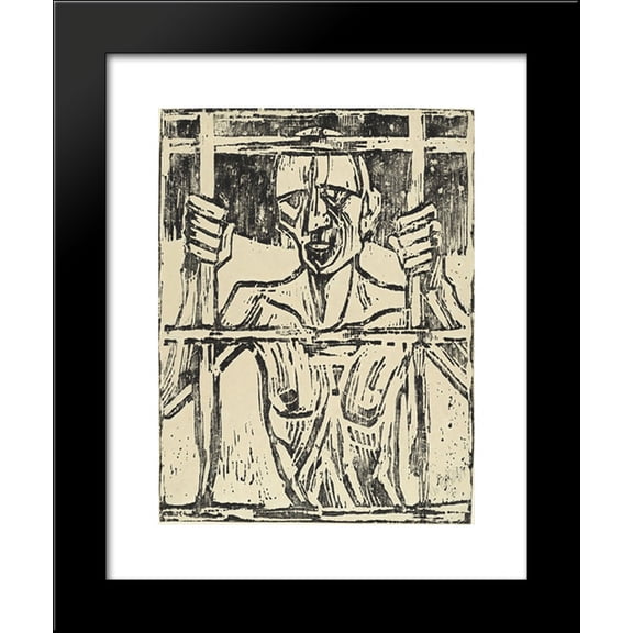 Prisoner 20x24 Framed Art Print by Christian Rohlfs