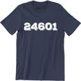 thumbnail image 1 of Prisoner 24601 Classic Men's Men's Movie/TV Gift Holiday T-Shirt, 1 of 4