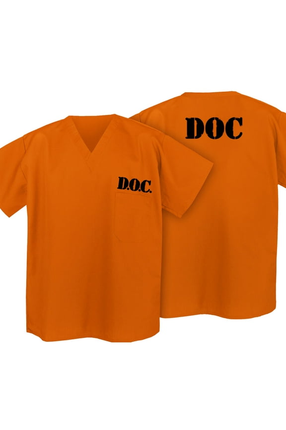Prisoner Costume Shirt Convict Uniform Shirt for Orange is the New Black Fans