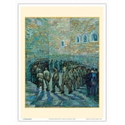 Prisoners Exercising - From an Original Color Painting by Vincent van Gogh c.1890 - Master Art Print (Unframed) 9in x 12in