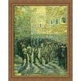 thumbnail image 1 of Prisoners Exercising (Prisoners Round) 28x34 Large Gold Ornate Wood Framed Canvas Art by Vincent van Gogh, 1 of 2