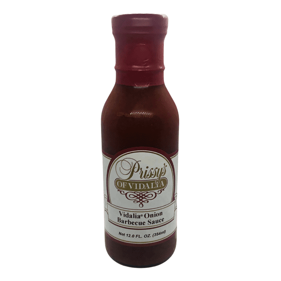 Prissy's of Vidalia Vidalia Onion Barbeque Sauce - 12oz | Sweet & Tangy BBQ Flavor | Made with Real Vidalia Onions