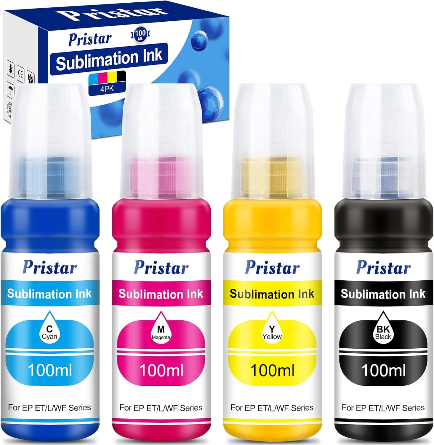 Pristar Sublimation Ink for EPS Ecotank ET 2803 ET-2800 ET-4800 ET-2850 2840 ET-2710 ET 2720 ET 2760 ET-15000 ET-3760