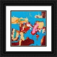 thumbnail image 1 of Pristas, Tracy Lynn 15x15 Black Ornate Wood Framed with Double Matting Museum Art Print Titled - Folded Sunset I, 1 of 4