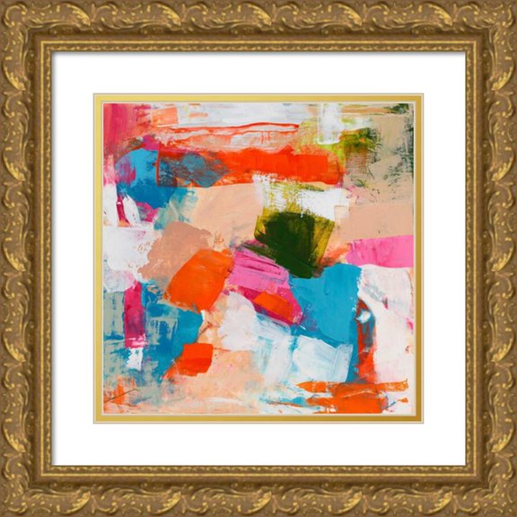 Pristas, Tracy Lynn 15x15 Gold Ornate Wood Framed with Double Matting Museum Art Print Titled - Immersed Sequence II