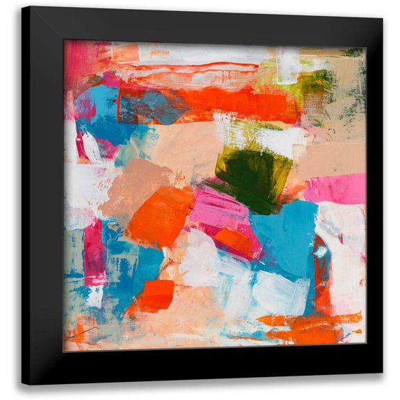 Pristas, Tracy Lynn 20x20 Black Modern Framed Museum Art Print Titled - Immersed Sequence II
