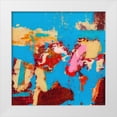 thumbnail image 1 of Pristas, Tracy Lynn 26x26 White Modern Wood Framed Museum Art Print Titled - Folded Sunset I, 1 of 4