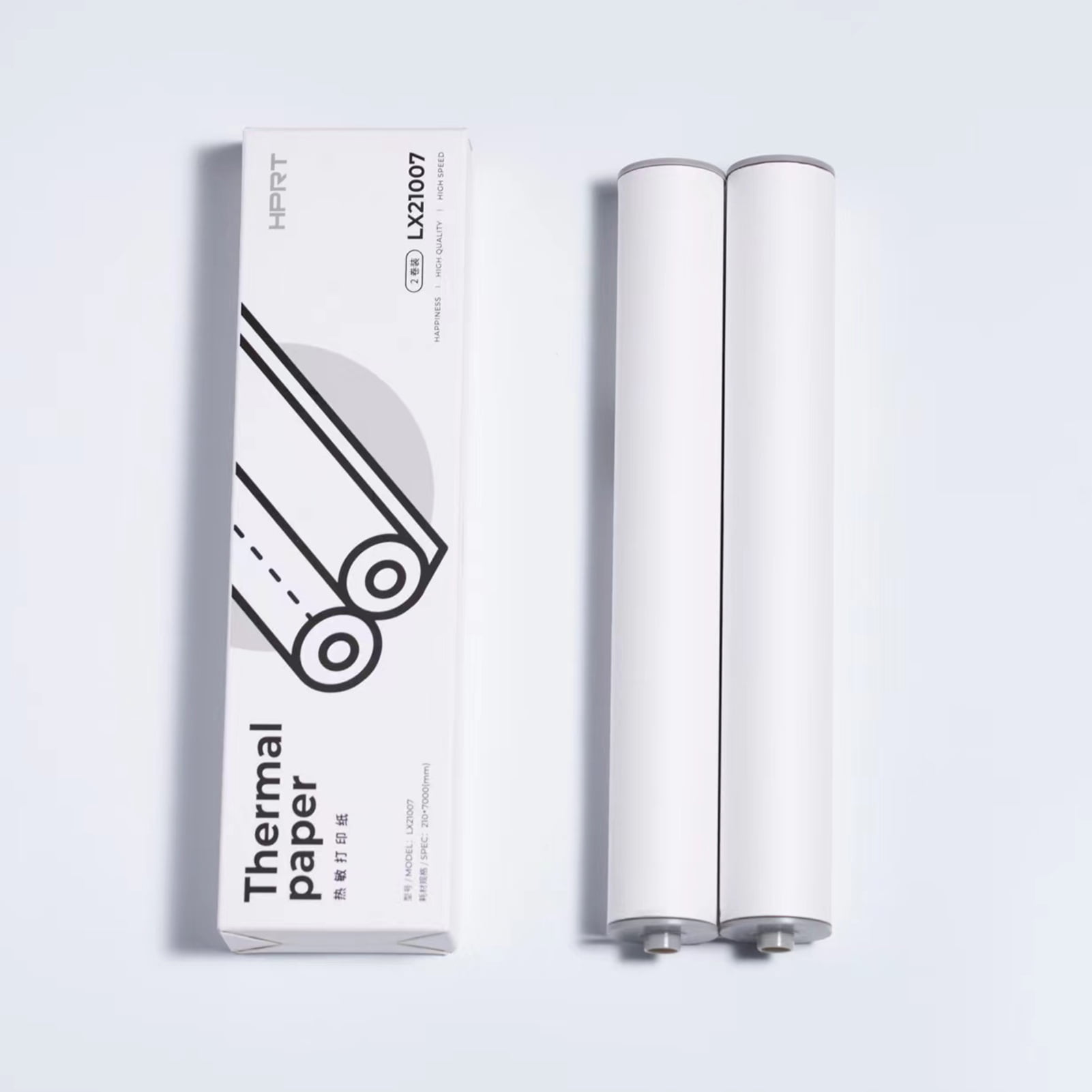 Pristin 2PCS A4 Thermal Paper Roll for HPRT MT810 Printer BPA-Free, Environment Friendly