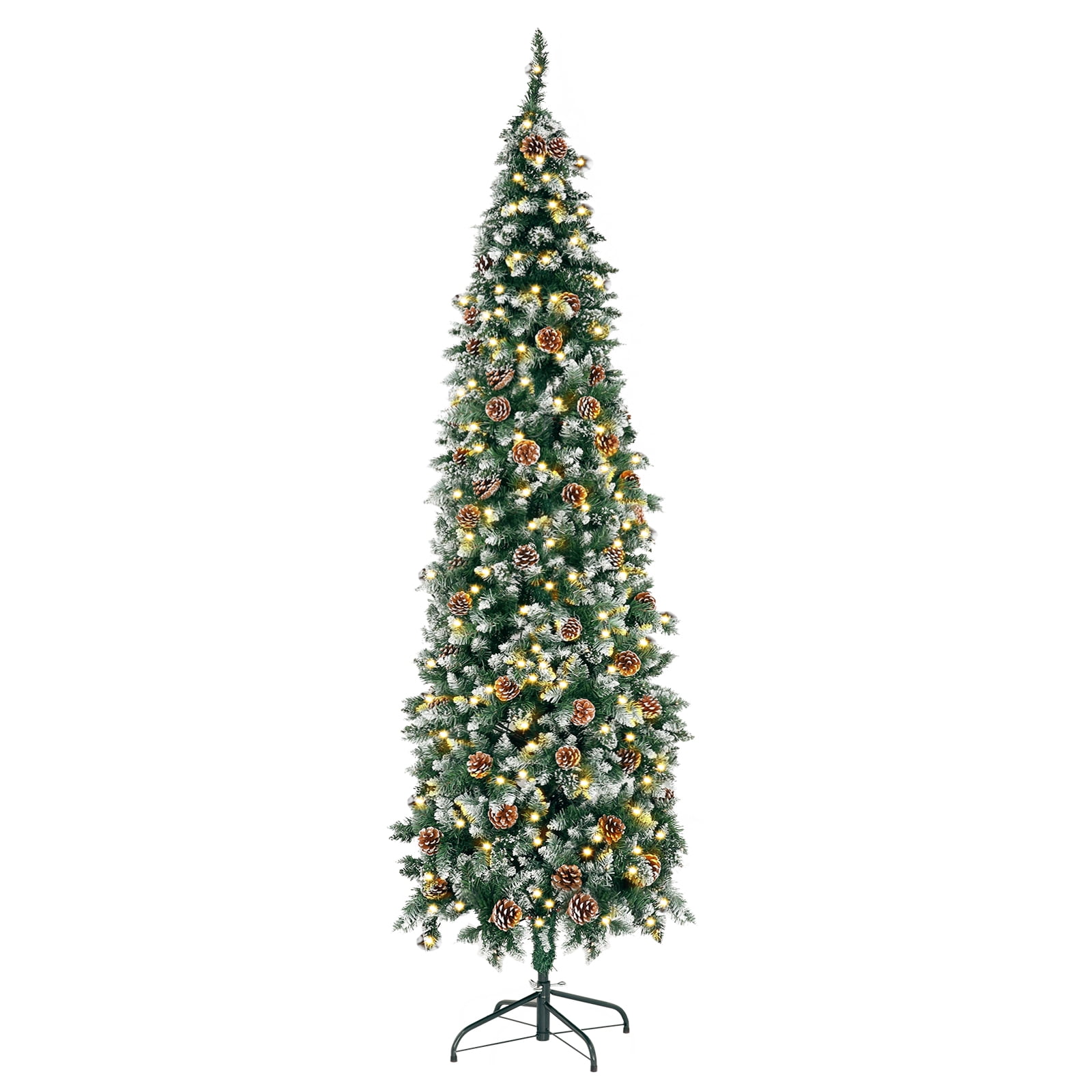 Pristin Pristin 6.5 Ft PreDecorated Pencil Christmas Tree PreLit