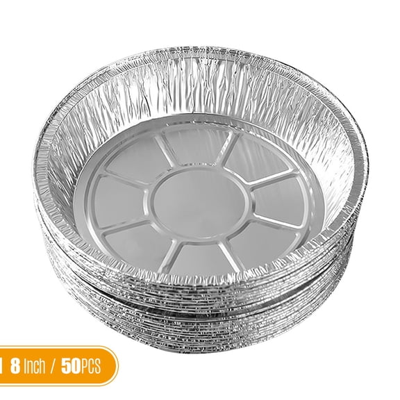 Pristin Aluminum Foil Pans,Plates Round Tin aluminum pans 50PCS mewmewcat Round Tin Pie Inch Disposable Aluminum Pie Pans Air Aluminum Pans Tin Pie Pans Aluminum Plates Round