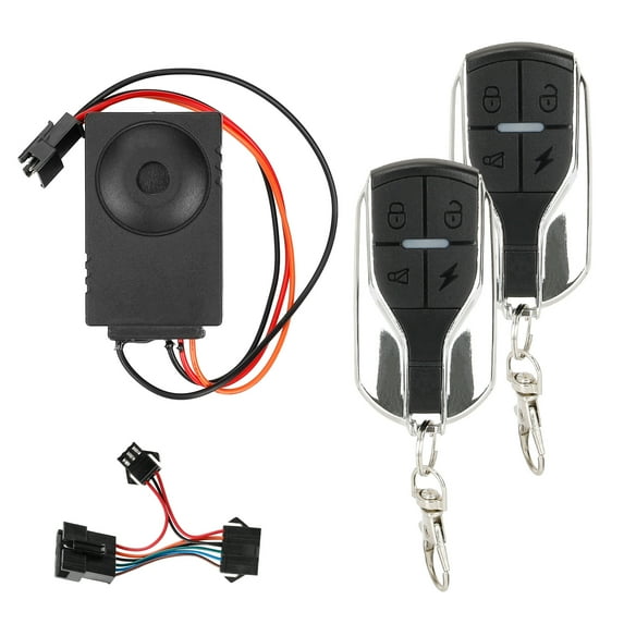 Pristin Electric horn,Alarm Waterproof One-Button AntiTheft Device One-Button Support Vehicle Waterproof One-Button Support Vibration Alarm Vehicle Function Remote Support Vehicle Function