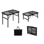 Pristin Folding table,Table Outdoor Mesh Top Table mewmewcat BUZHI Portable QISUO