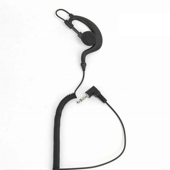 Pristin Headset,Clip Coiled Cable 2.5MM 1 Earpiece Clip Ear Headset Ear 2.5MM Pin Shape Clip-Ear Earpiece Headset PTT 2.5MM Headset Mic PTT 2.5mm Headset Ear Radio Dazzduo Headset 2.5MM Shape Two Way