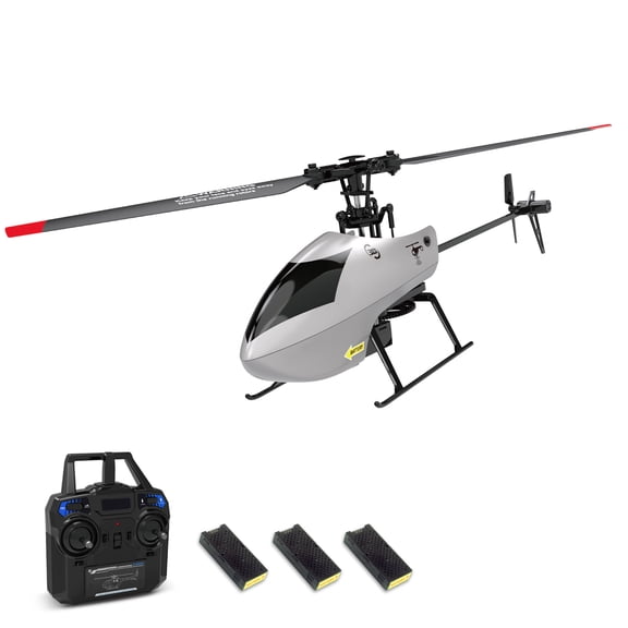 Pristin Helicopter,3 Batteries Stabilization Remote Airplane Remote Airplane Altitude Helicopter Remote Remote Helicopter 6- Stabilization Helicopter 4 Channel Aircraft 3D Flips 6-