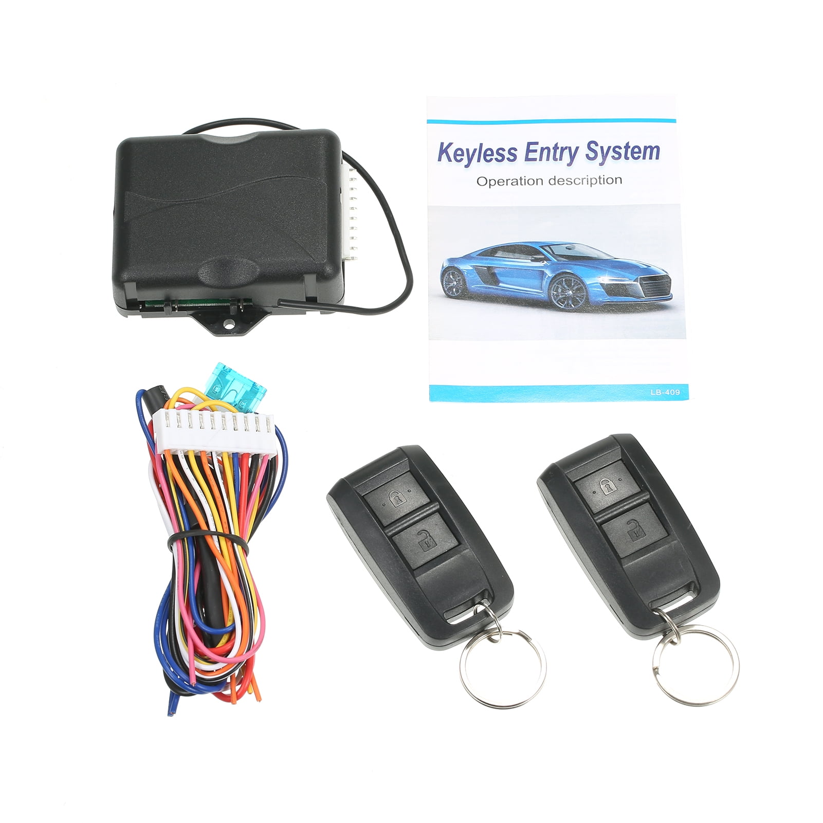 Pristin Keyless Entry System,Car Door Lock Remote Kit Box Car