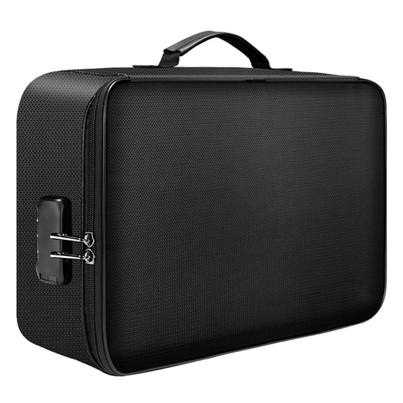 Pristin Storage bag,Case OfficeWith Lock Zipper Document With Lock Valuables Resistant Money PouchFiles Money Water Resistant Money Zipper Fire Water Fire Water Resistant Passport Daseey