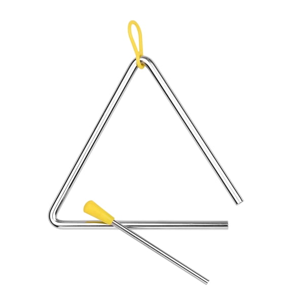 Pristin Triangle Bell,Toddle Kid Early Mallet Steel Percussion Inch Bell Metal Musical Hand Percussion Children Toddle Kid Metal Mallet Steel Bell Metal Mallet QISUO Bell HUIOP 6 4 bosnyyds 10 Inch