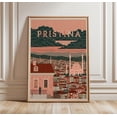 Pristina Travel City Skyline Classic Art Poster , Poster Print Only ...