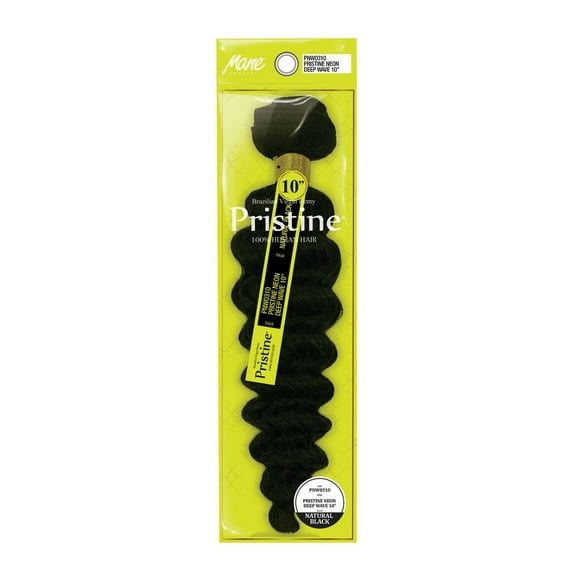 Pristine Brazilian Virgin Remy 100% Human Hair Bundle Extension NEON DEEP WAVE 10" (NATURAL)