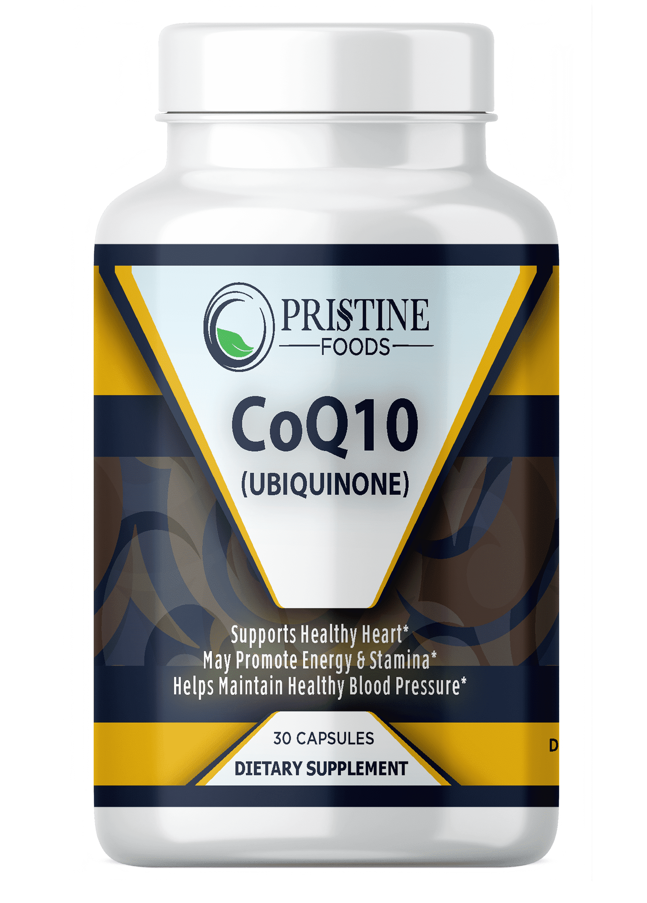 Pristine CoQ10 (Ubiquinone) 200mg |Support Heart Health & Energy Support | 30 Capsules - 3 Pack