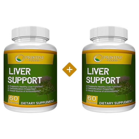 Pristine Food's Liver Supplement with Milk Thistle Artichoke Dandelion Root Support Healthy Liver Function for Men and Women Natural Detox Cleanse - 120 Capsules