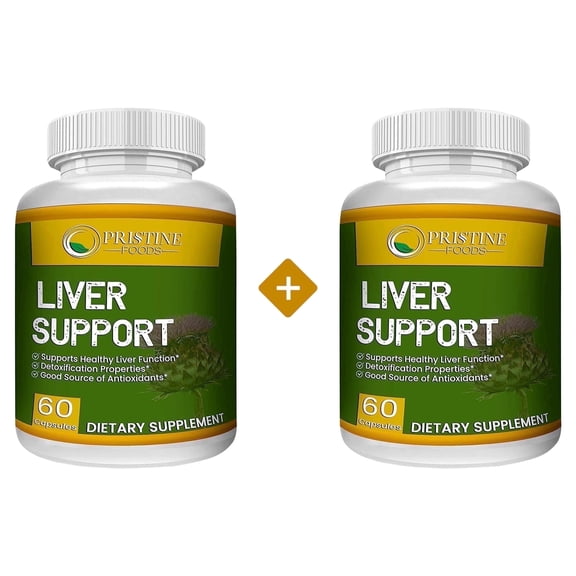 Pristine Food's Liver Supplement with Milk Thistle Artichoke Dandelion Root Support Healthy Liver Function for Men and Women Natural Detox Cleanse - 120 Capsules