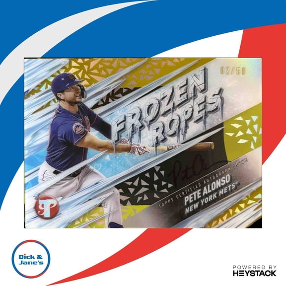 Pristine Pete Alonso #FRA-PA Frozen Ropes Autograph Gold Refractor