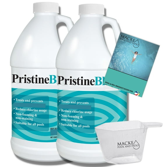 PristineBlue Pool Algae Chemical Controllers, 64 oz, (2 Pack)
