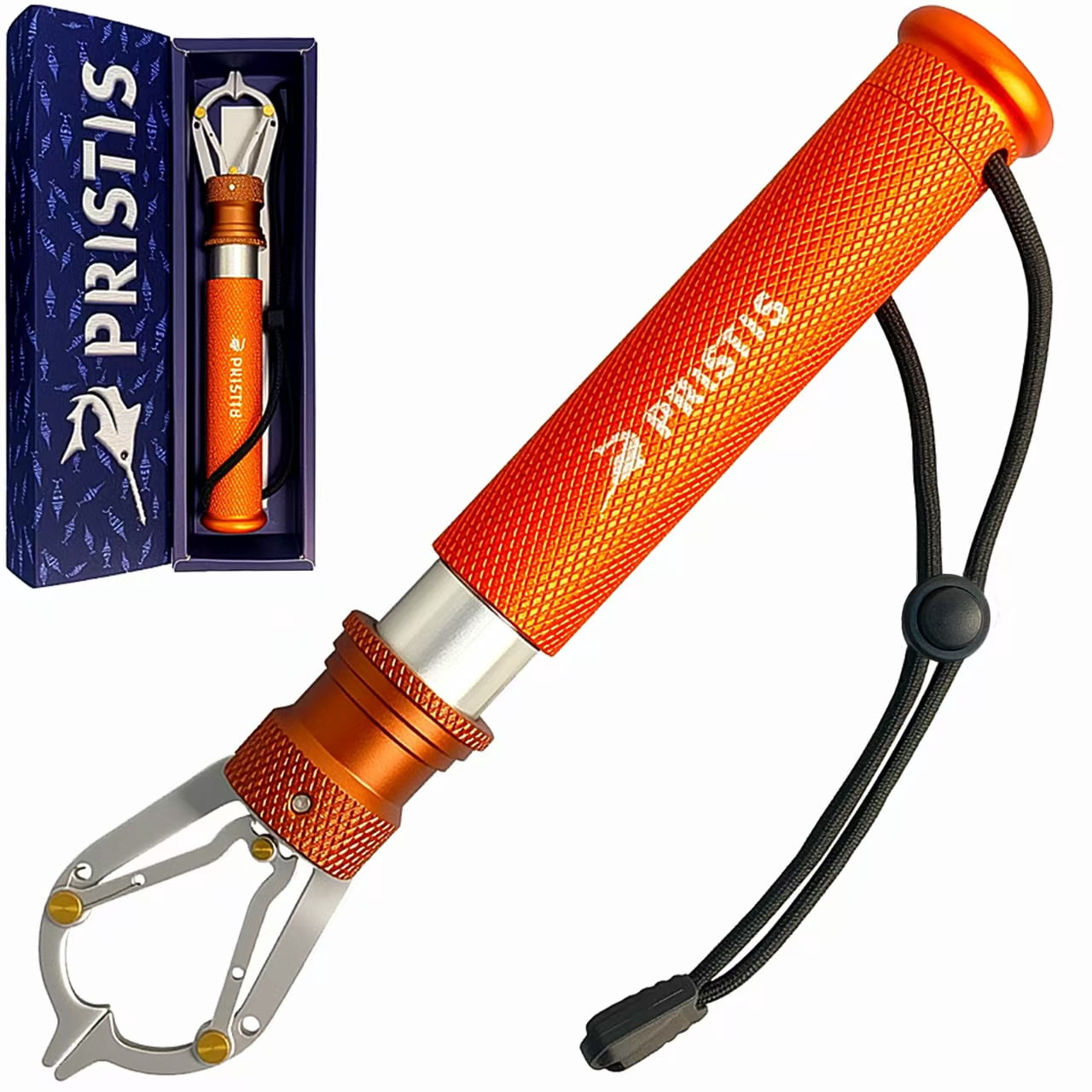 Pristis Metal Fish Lip Gripper, Stainless Steel Fishing Grabber for Freshwater Saltwater