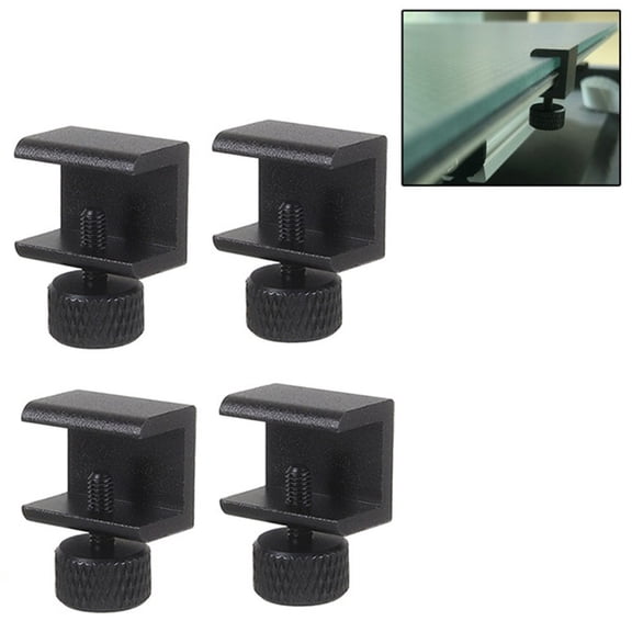 Pritane 4 PCS Aluminium Adjustable Heatbed Clamp with Anti-Backlash Spring 6-9 Mm Glass Retainer