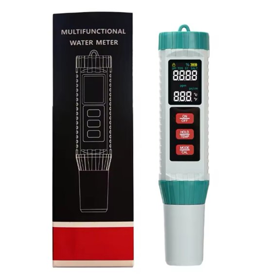 Pritane 5 in 1 Digital PH Meter Water Tester with Conductivity and Measurement