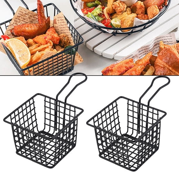 Pritane Creative French Fries Basket Food Bucket Snack Chips Container Tableware