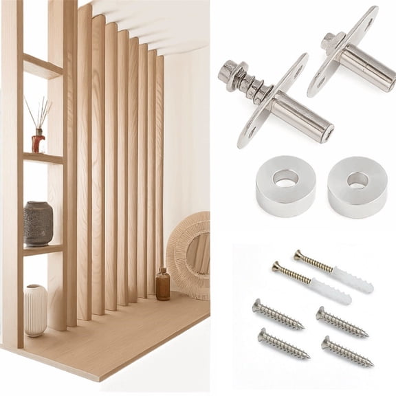 Pritane Room Divider Pivot Hinge 360 Rotation 1 Pair Solid Metal Construction