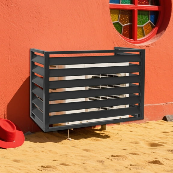Privacy Air Conditioner Fence Cover Outdoor Window AC Units Protection Fence for Deck, Patio, Backyard, Garden, or Other Outdoor/Indoor Spaces