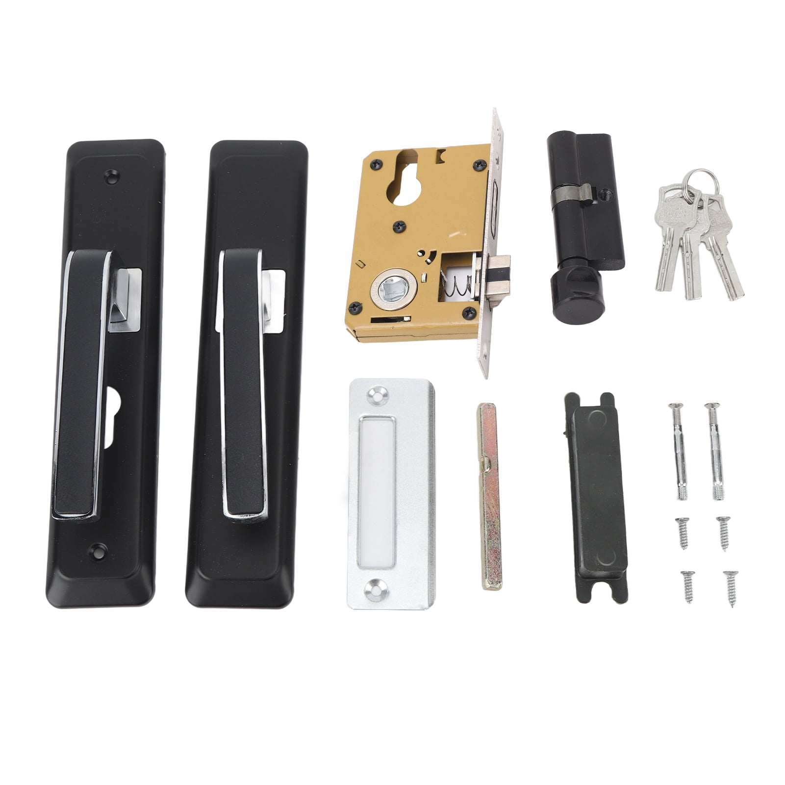 Privacy Bathroom Lever Lock Set Low Noise Door Lever Lockset Bedroom Door Handle Security Door