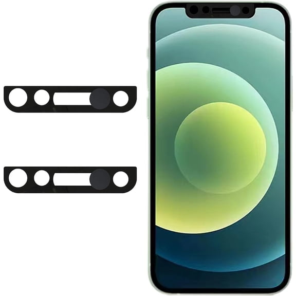 Privacy Camera Lens Protector for iPhone X/XS/XR/11/12 Series - Secure Webcam Cover Slide, Black