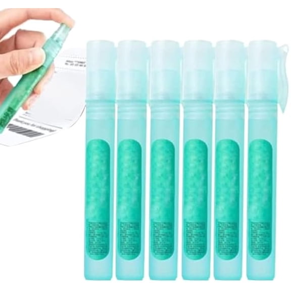 Privacy Cover Spray,Thermal Paper Correction Fluid Spray, 10ml Portable Information Protection Correction Pen for Personal Express Parcel Privacy Coverer (6PCS)