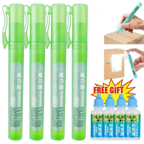 Privacy Cover Spray Thermal Sensitive Paper Correction Fluid Spray Portable Privacy Information Coverage Fluid Liquid for Personal Express Parcel Privacy Coverer(4PCS)