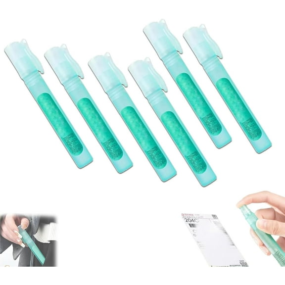 Privacy Cover Spray, Thermal Sensitive Paper Privacy Removal Eraser Spray, Portable Seal Eraser Fluid Pen, Suitable for Documents, Packages, Shipping Addresses Privacyprotection(6pcs)