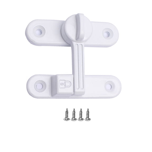 Privacy Door Bolts Lock 90/180 Degree Barn Door Lock Antitheft Door Bolts None Drilling Safety Sliding Door Lock Enduring