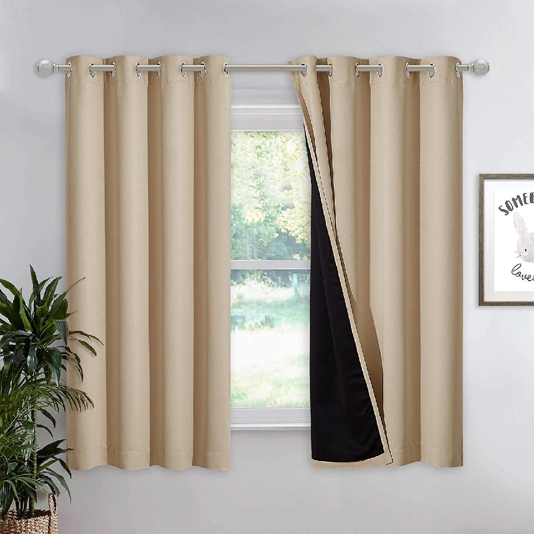 Privacy Door Curtain, Closet Curtain for Bedroom, Faux Folding